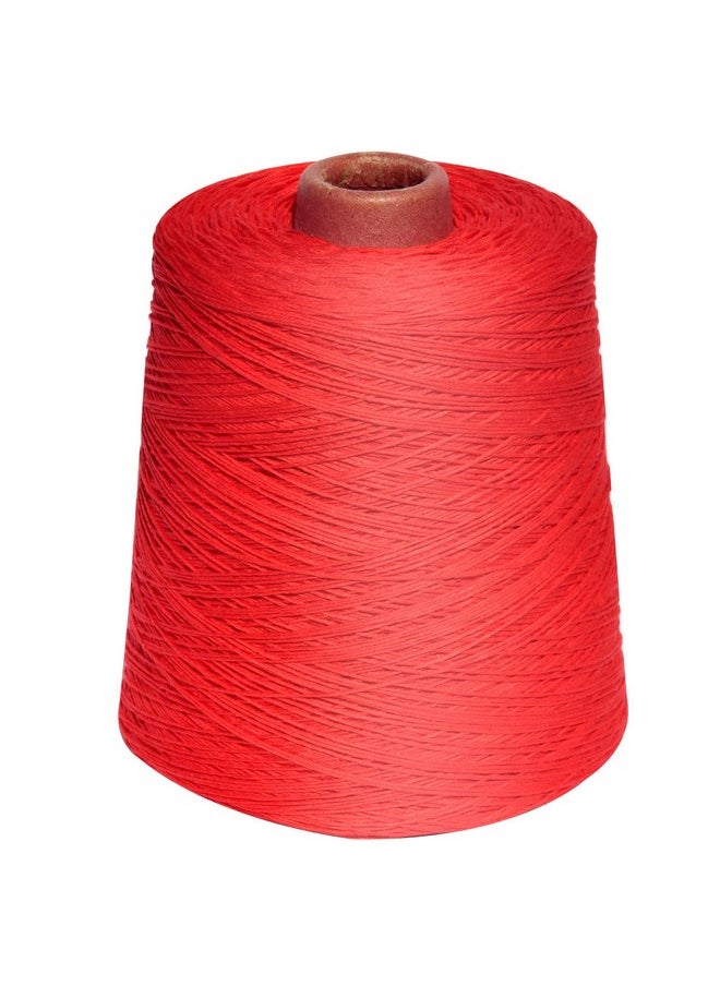 LE PAON - 500Gram Cone Embroidery Floss Cross Stitch Threads Friendship Bracelets Floss Crafts Floss ，Red 666 - Image 1