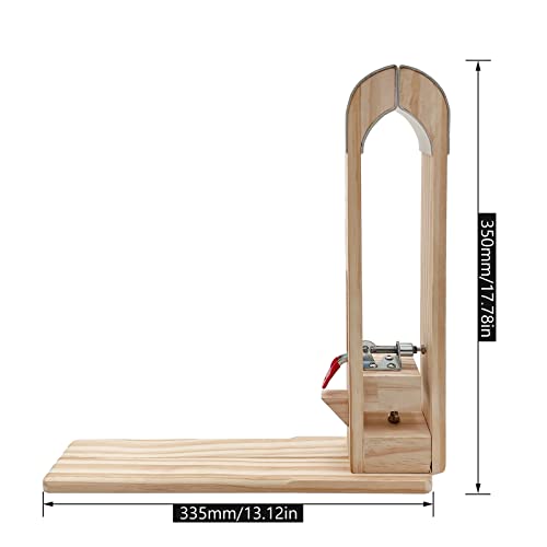 LYFJXX Leather Stitching Pony, DIY Leather Stitching Clamp with PU Leather, Wood Pony Horse Clamp - Image 3
