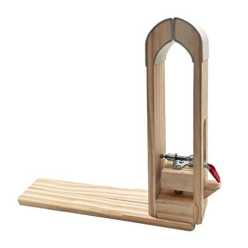 LYFJXX Leather Stitching Pony, DIY Leather Stitching Clamp with PU Leather, Wood Pony Horse Clamp - Image 1
