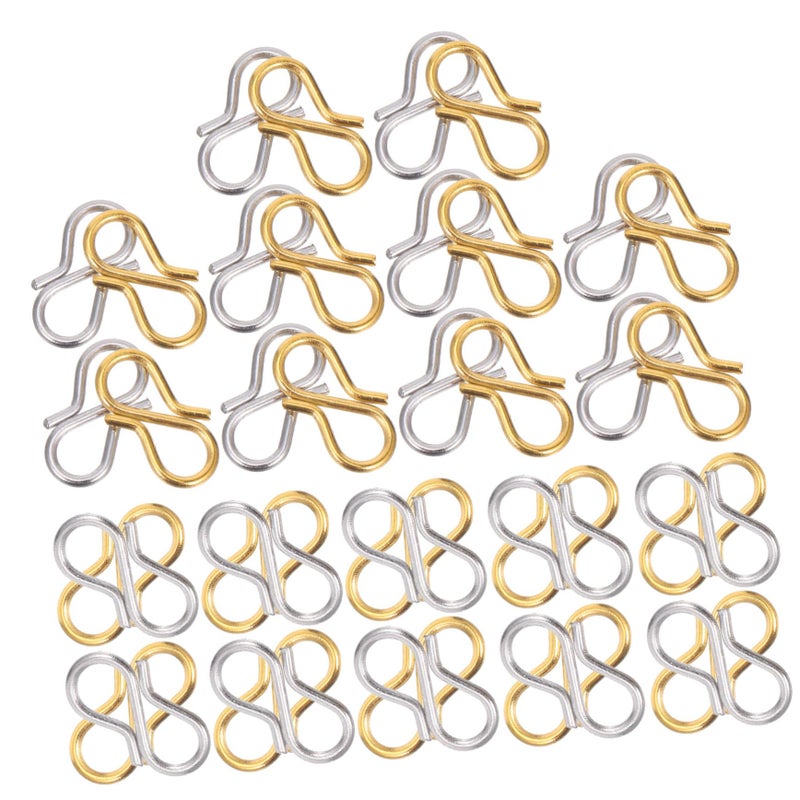 40pcs Stainless Steel Jewelry Hooks Charms Connectors for DIY Bracelets Necklace Making - Image 2