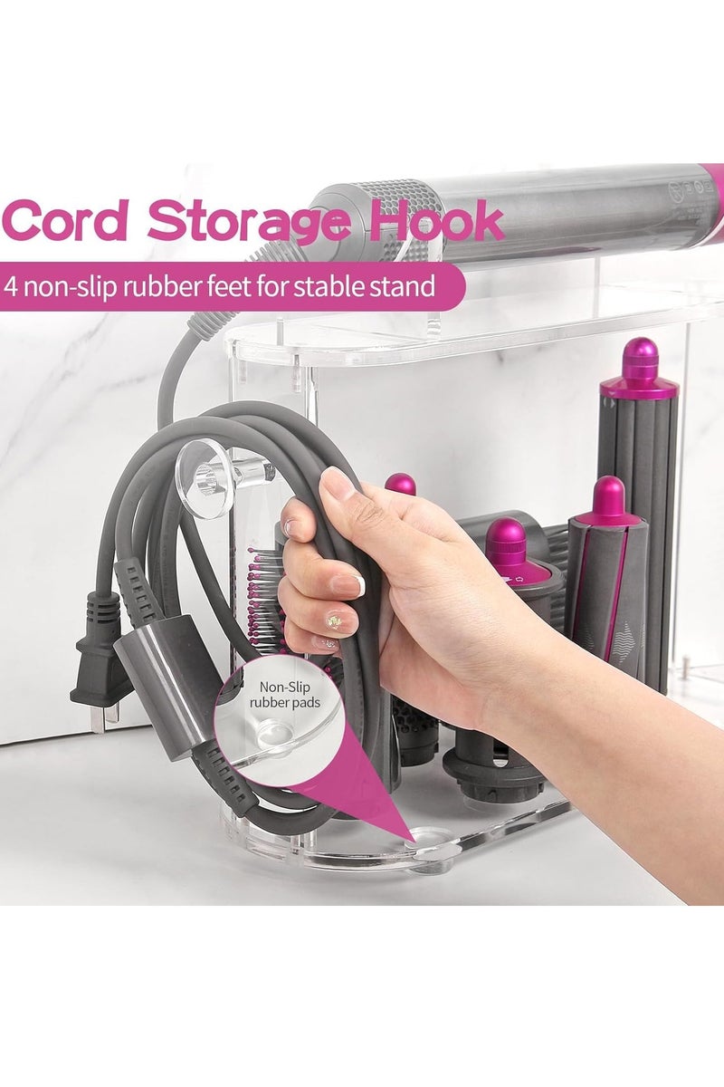 Arabest Storage Holder – Multifunctional Storage Organizer - Compatible with Dyson Air wrap - 6 Holes Countertop Organizer Desktop Organizer Storage for Household and Bathroom. - Image 5