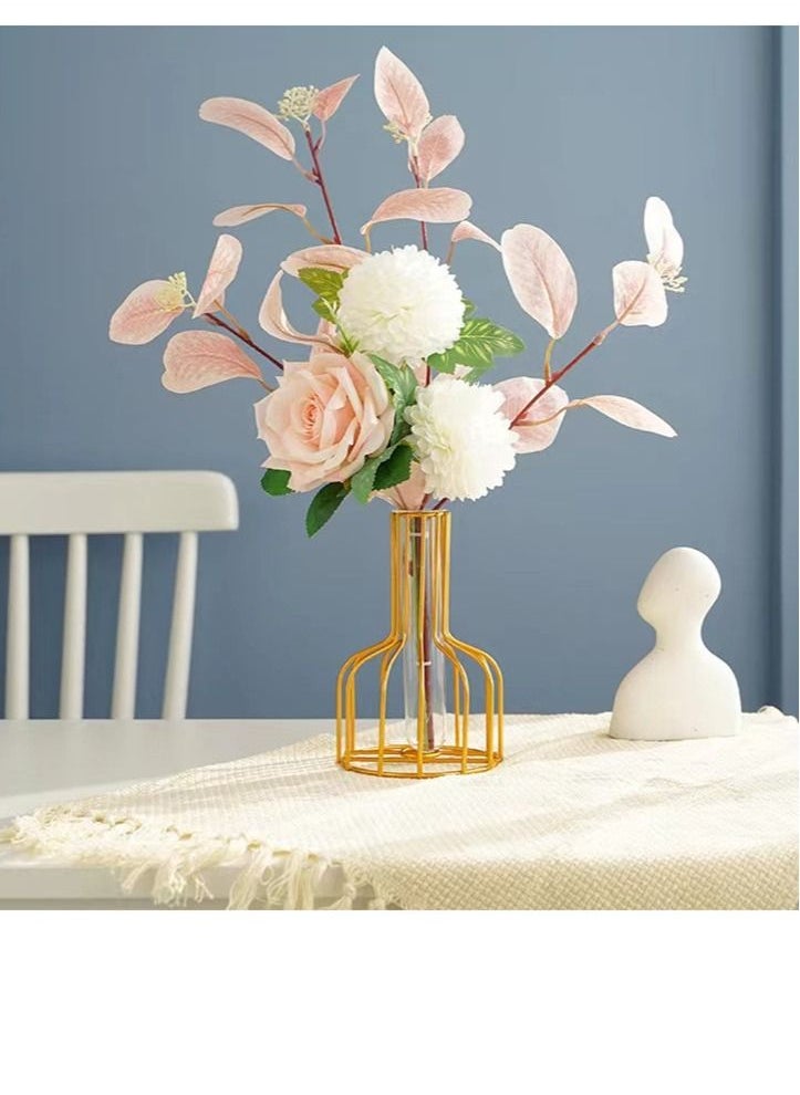 Kutis 1 Bunch of Artificial Decorative Flowers Wedding Home Decoration Pink/white 35 x 45 Centimeter  - Image 2