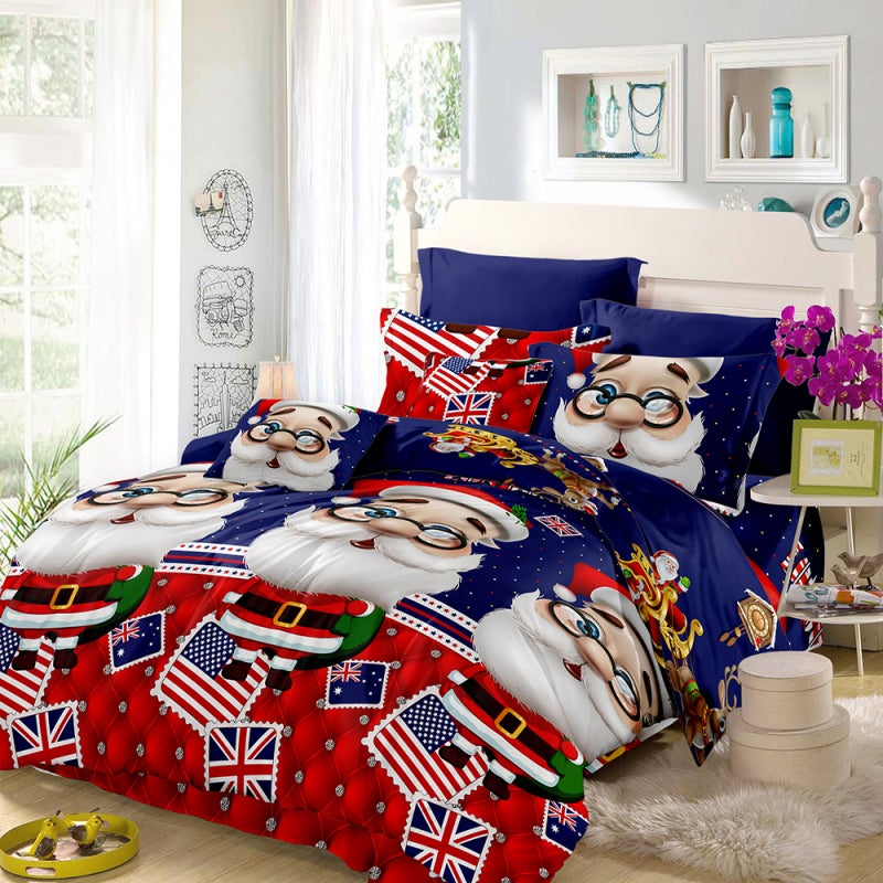 Christmas Bedding King Size Soft Smooth Hand-Feel Polyester Bedding - 3D Vivid Pattern Kids Bedding for Master Guest Kids Bedroom Holiday Decor Seasonal Gifting - Image 2
