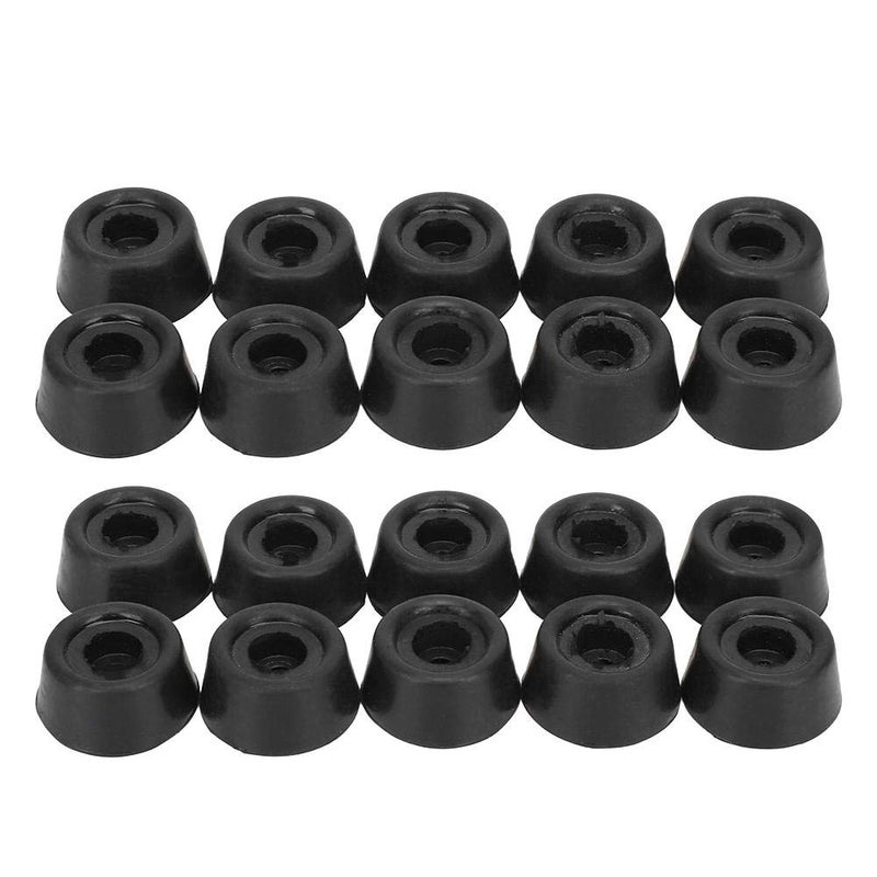 Vbestlife Billiard Cue Tail Cover,20Pcs Rubber Billiard Pool Cue Bottom Tail Protective Cover Case Snooker Stick Protector Accessories - Image 1