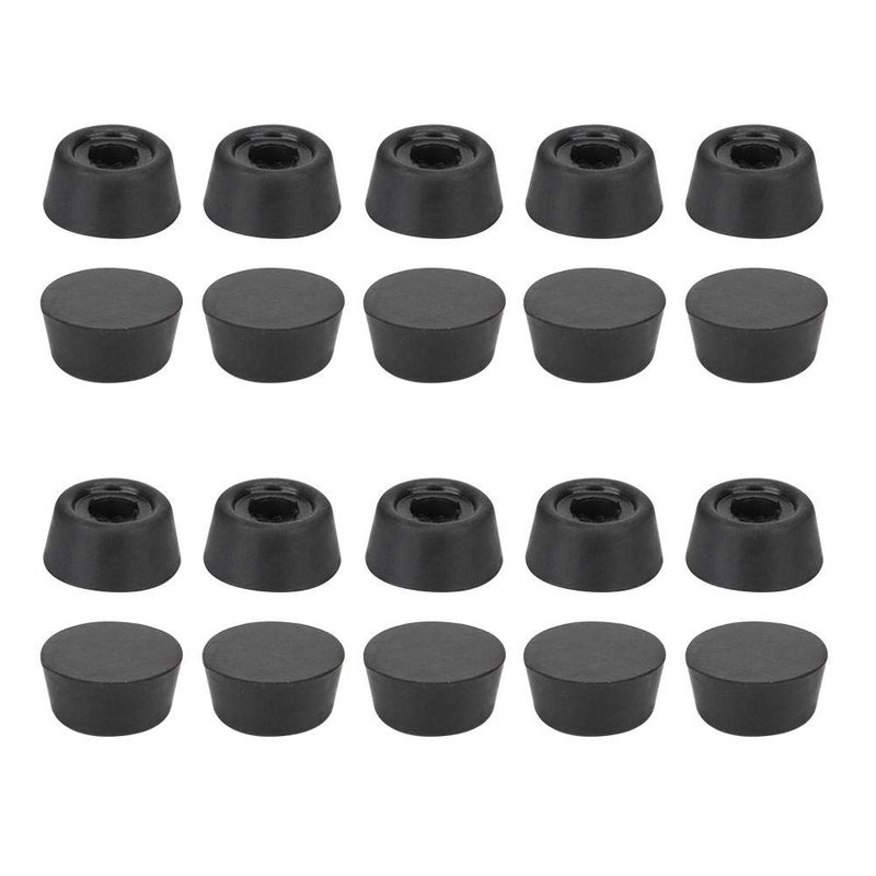 Vbestlife Billiard Cue Tail Cover,20Pcs Rubber Billiard Pool Cue Bottom Tail Protective Cover Case Snooker Stick Protector Accessories - Image 3