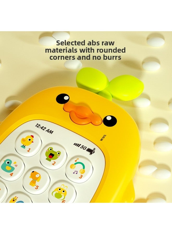 Internet Red Baby Toys Early Education Baby 6 Months Children 0-1 Years Old Boys And Girls Children Half 833 967 To 12-Specifications:[little Yellow Duck Mobile Phone] Rechargeable Version + Tumbler - Image 4