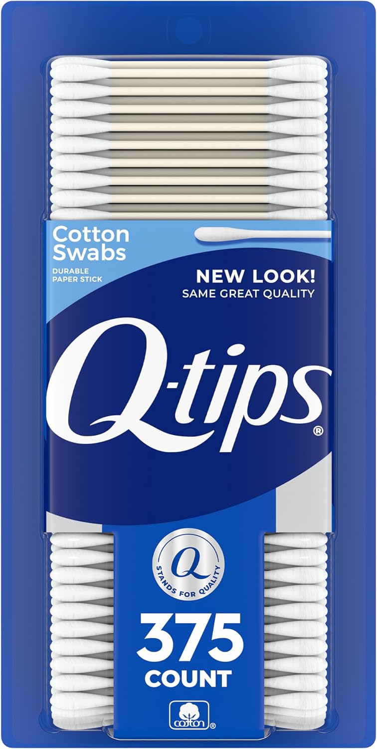 Q-tips Cotton Swabs - 375 Count - Image 1