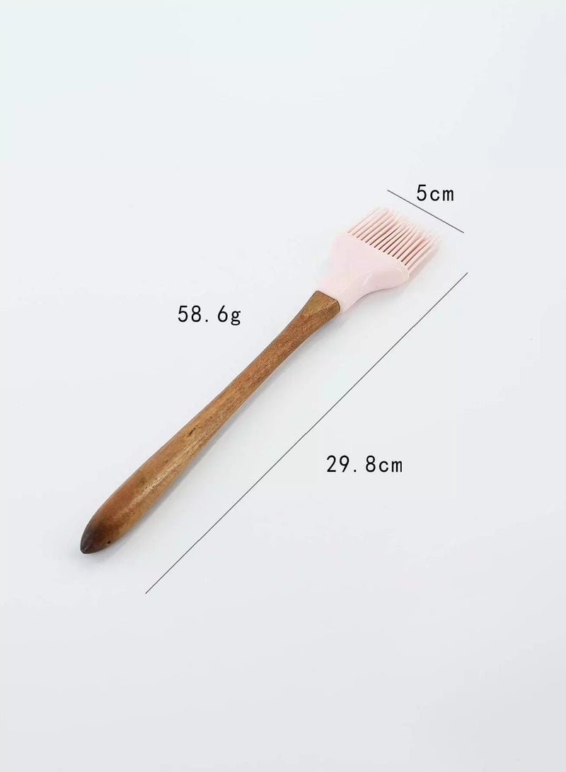فرشاة زيت بمقبض خشبي عشوائي قطعة واحدة  - Image 2