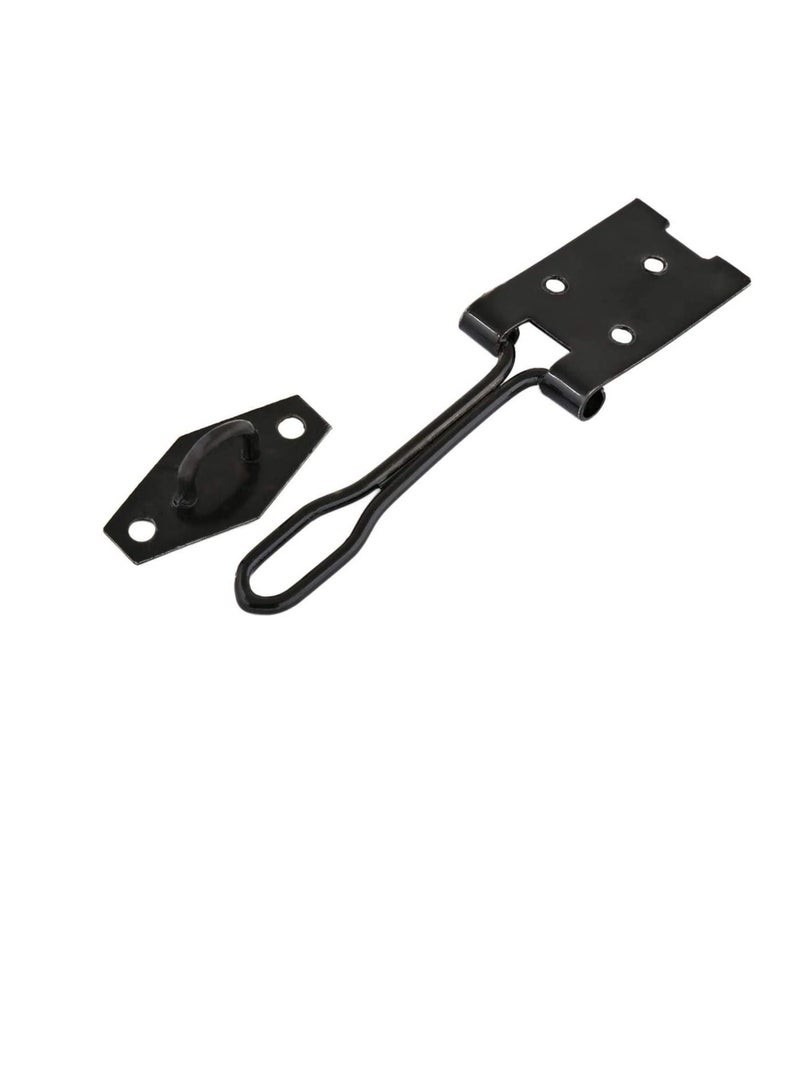 Robustline Wire Hasp and Staple - Black, 3 x 3 cm - Image 3