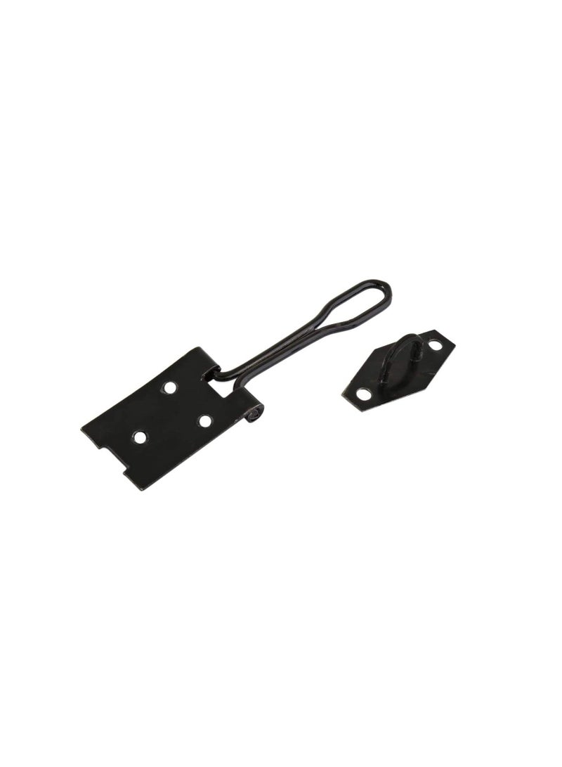 Robustline Wire Hasp and Staple - Black, 3 x 3 cm - Image 1