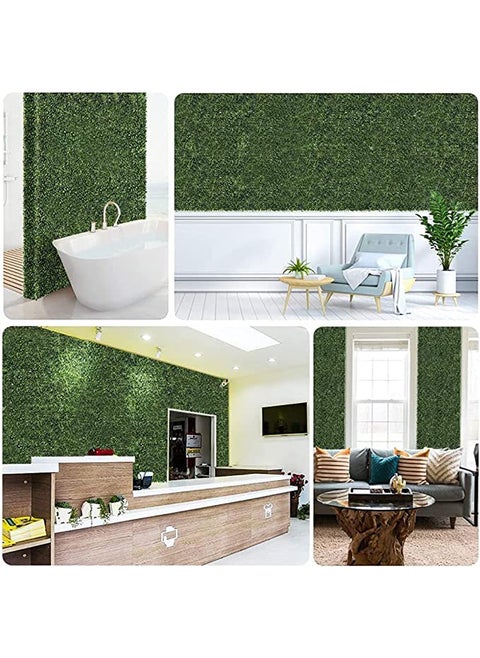 Artificial Green Wall Fence – Lifelike Faux Grass Panels for Villa, Garden & Home Privacy, Indoor/Outdoor Decor (6 Pieces)