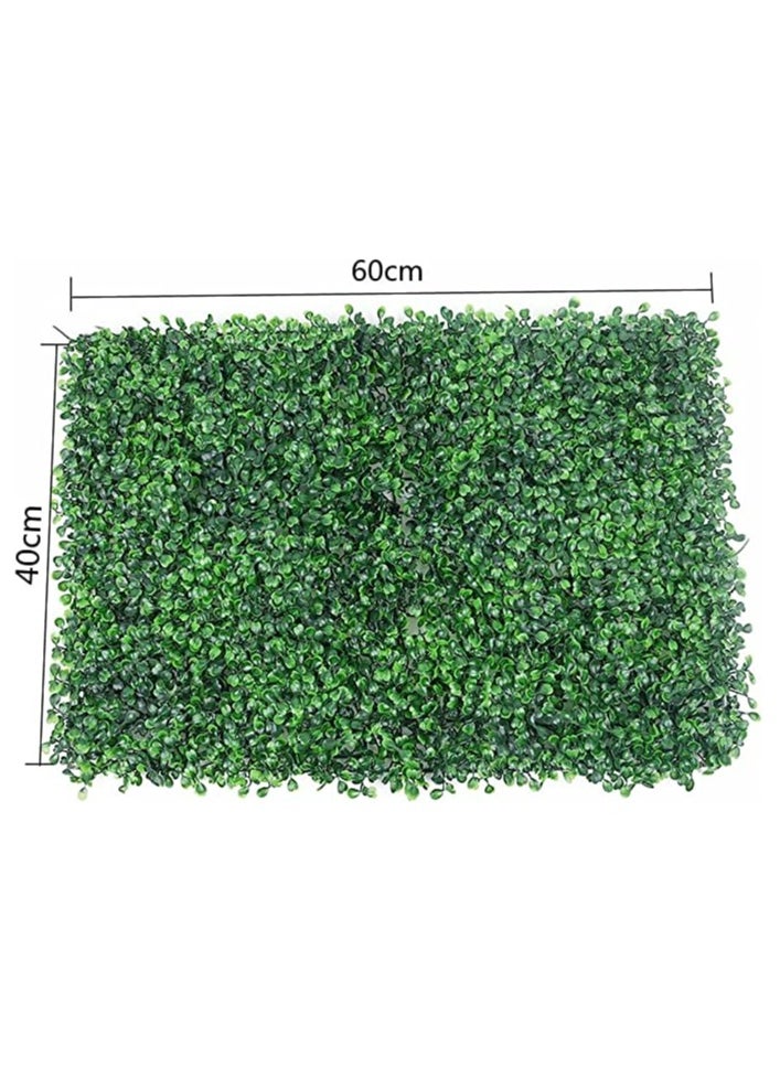 HOME TASTE - Artificial Green Wall Fence – Lifelike Faux Grass Panels for Villa, Garden & Home Privacy, Indoor/Outdoor Decor (6 Pieces) - Image 1