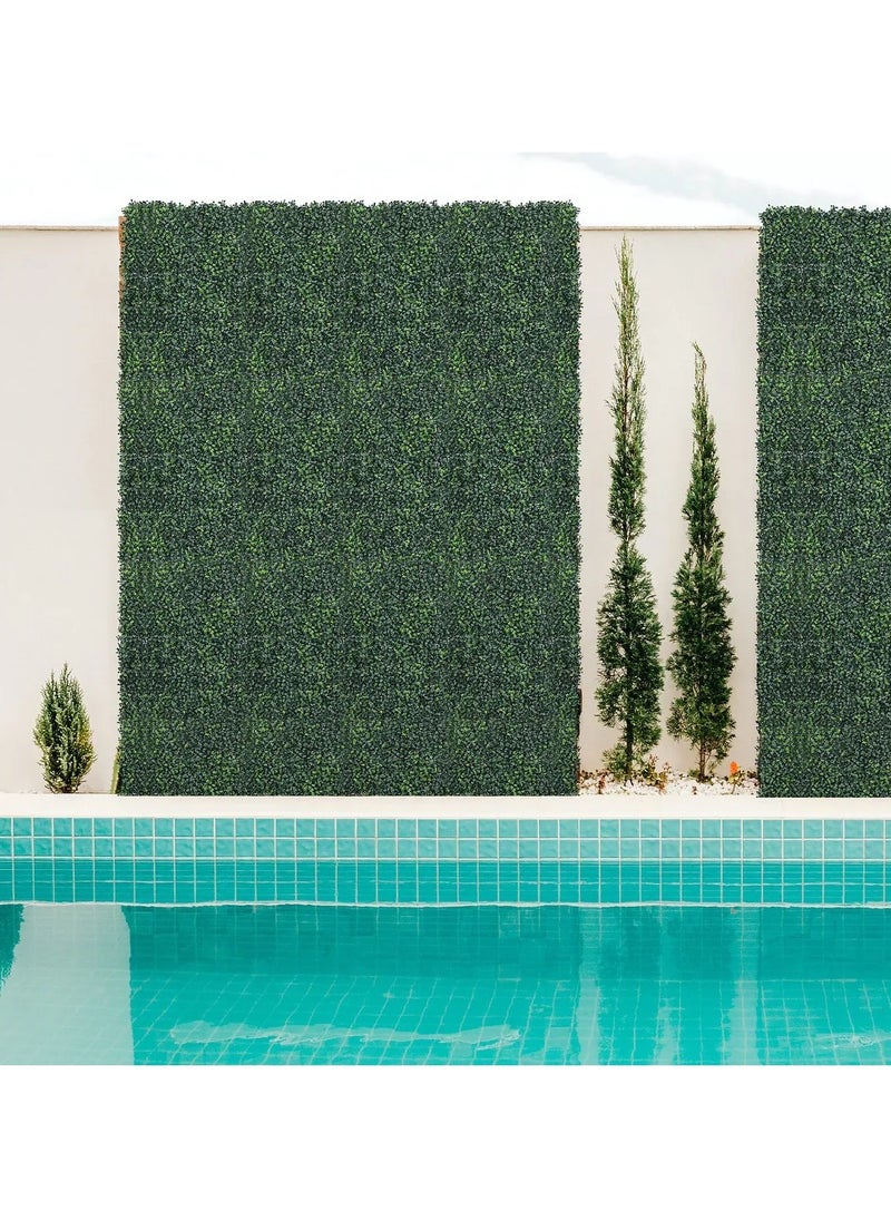 HOME TASTE - Artificial Green Wall Fence – Lifelike Faux Grass Panels for Villa, Garden & Home Privacy, Indoor/Outdoor Decor (6 Pieces) - Image 1