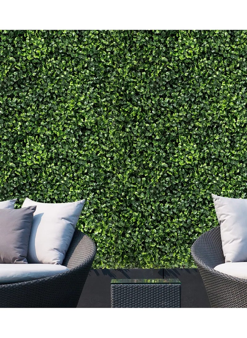 HOME TASTE - Artificial Green Wall Fence – Lifelike Faux Grass Panels for Villa, Garden & Home Privacy, Indoor/Outdoor Decor (6 Pieces) - Image 1