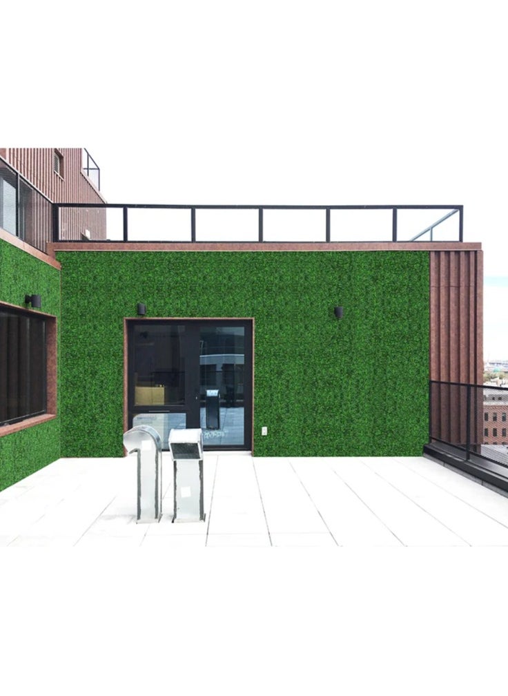 HOME TASTE - Artificial Green Wall Fence – Lifelike Faux Grass Panels for Villa, Garden & Home Privacy, Indoor/Outdoor Decor (6 Pieces) - Image 1