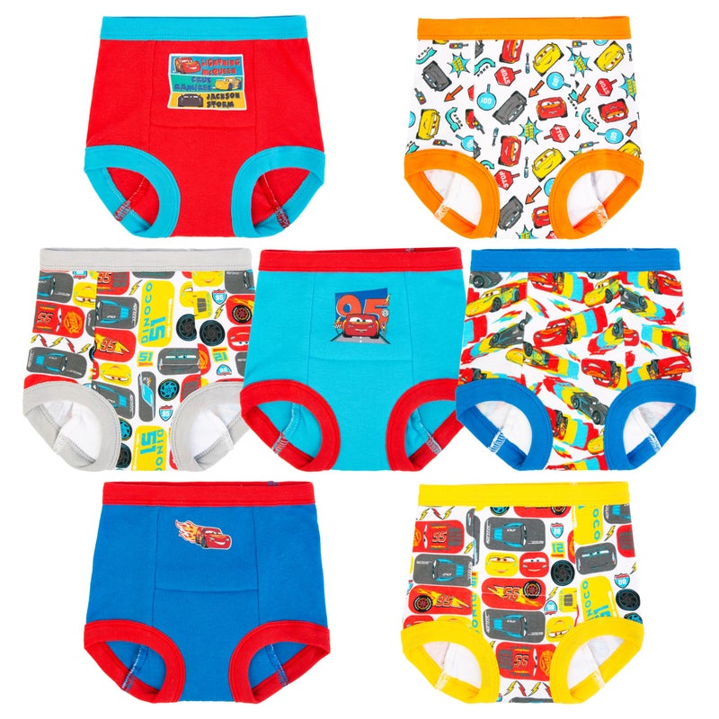 Disney Pixar Cars Toddler Potty Training Pant & Brief Combo option, Stickers & Tracking Chart In Sizes 18M, 2T, 3T, 4T - Image 1