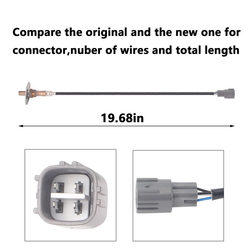 DOSKJOK 234-4162 O2 Oxygen Sensor Upstream Downstream Compatible with Tacoma 2.4L 2.7L 3.4L Tundra 00-02 4Runner Pickup Sequoia T100 2.7L L4 95-98 2Pcs - Image 2
