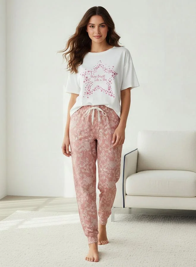 Splash FAV Pyjama Set Printed T-shirt & Pyjama