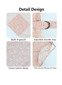 MIXDE Nursing Cover Cotton Breastfeeding Cover with Adjustable Strap, Soft Boned Nursing Apron Cover Burp Cloth Breathable Lightweight, Stylish Discreet Full Privacy Breastfeeding Scarf  - Image 3