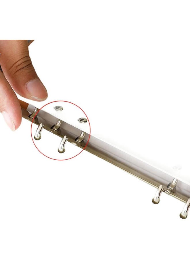 Tango (Tango) A5 Hollow Design Loose-Leaf Leather Notebook Office Memo Business Meeting Diary Notebook With Detachable Loose-Leaf 80 Pages Black Customizable Office Supplies Stationery - Image 3