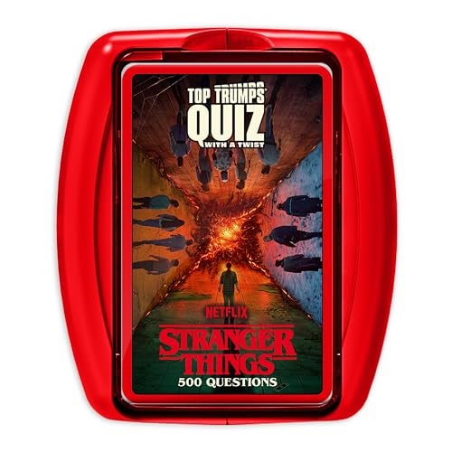 Top Trumps Stranger Things Quiz Games Trivia Quiz Teen Games Great Travel Games and Road Trip Games Trivia Outdoor Games Family Games for Teens and Adults 2 Players Ages 15 - Image 1