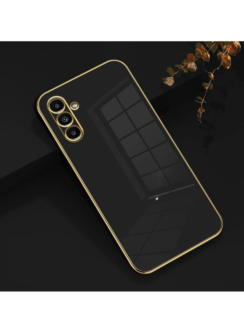 Samsung Galaxy A24 4G Black Mobile Phone Case Cover, Luxury Plating Soft Back Cover, Raised Full Camera Protection - Image 2