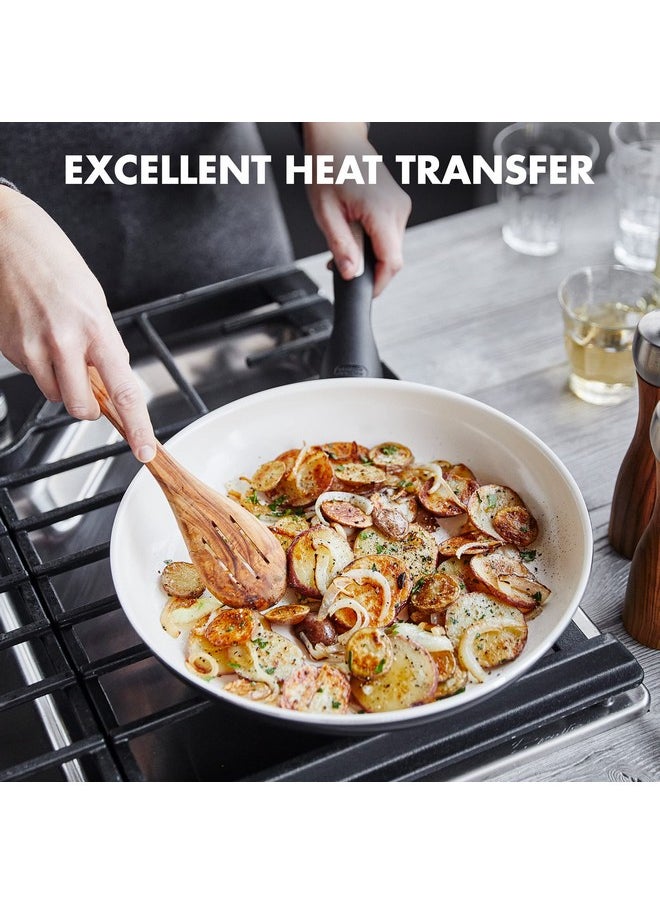 Greenpan GreenPan Rio 8" and 10" Frying Pan Skillet Set, PFOA and PFAS-Free, Healthy Ceramic Nonstick Cookware, Stay-Cool Bakelite Handles, Dishwasher Safe, Easy Clean, Durable Performance, Black  - Image 2