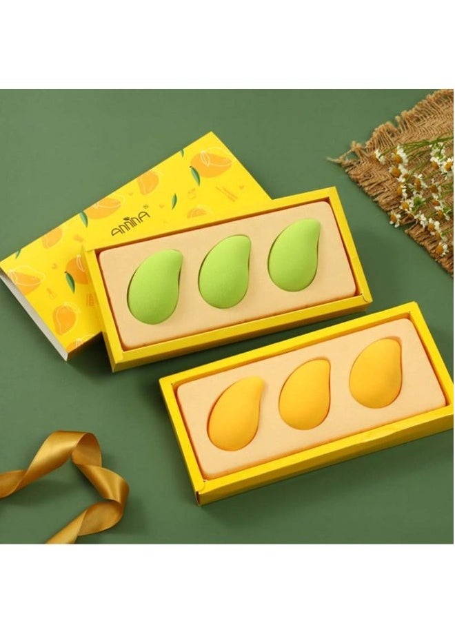 Anina Set Makeup Sponge Super Soft Foundation Blender Makeup  - 3 Pcs  - Image 2