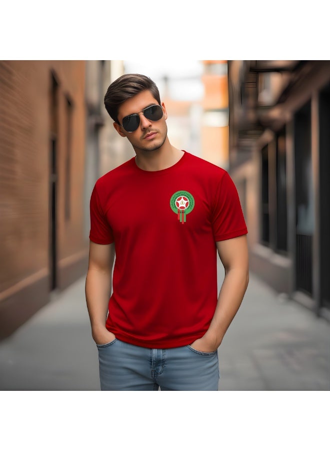 Morocco Soccer Printed Dryfit T-shirts Supporting Football  Jersey T-shirts For Men Women - Image 3