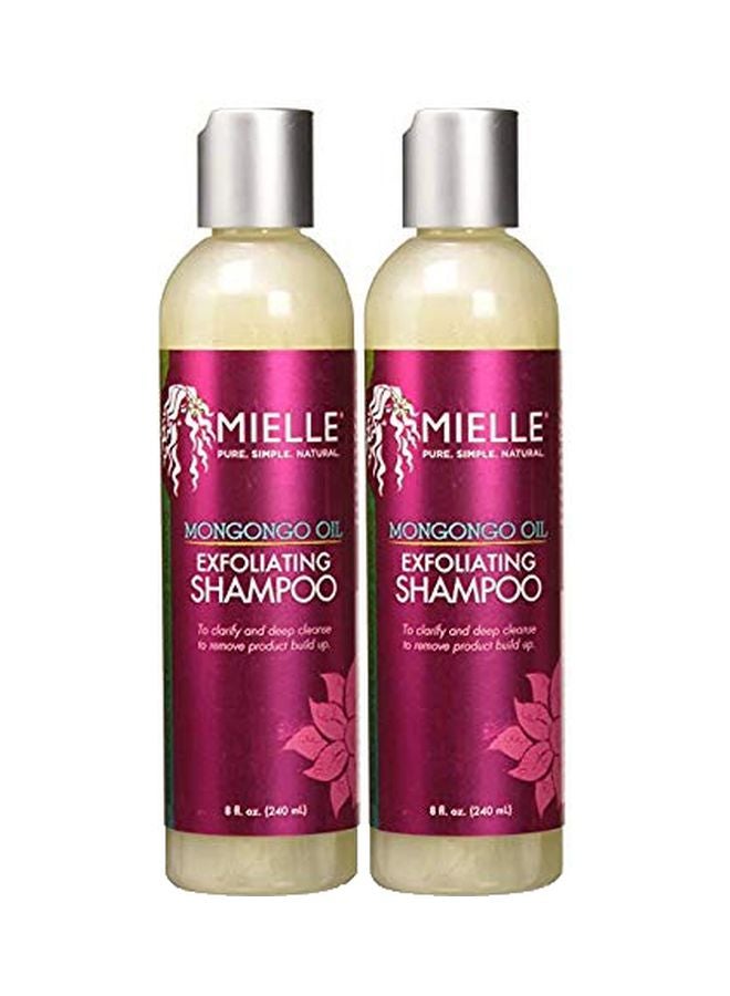 MIELLE Pack Of 2 Mongongo Oil Exfoliating Shampoo 240ml - Image 1