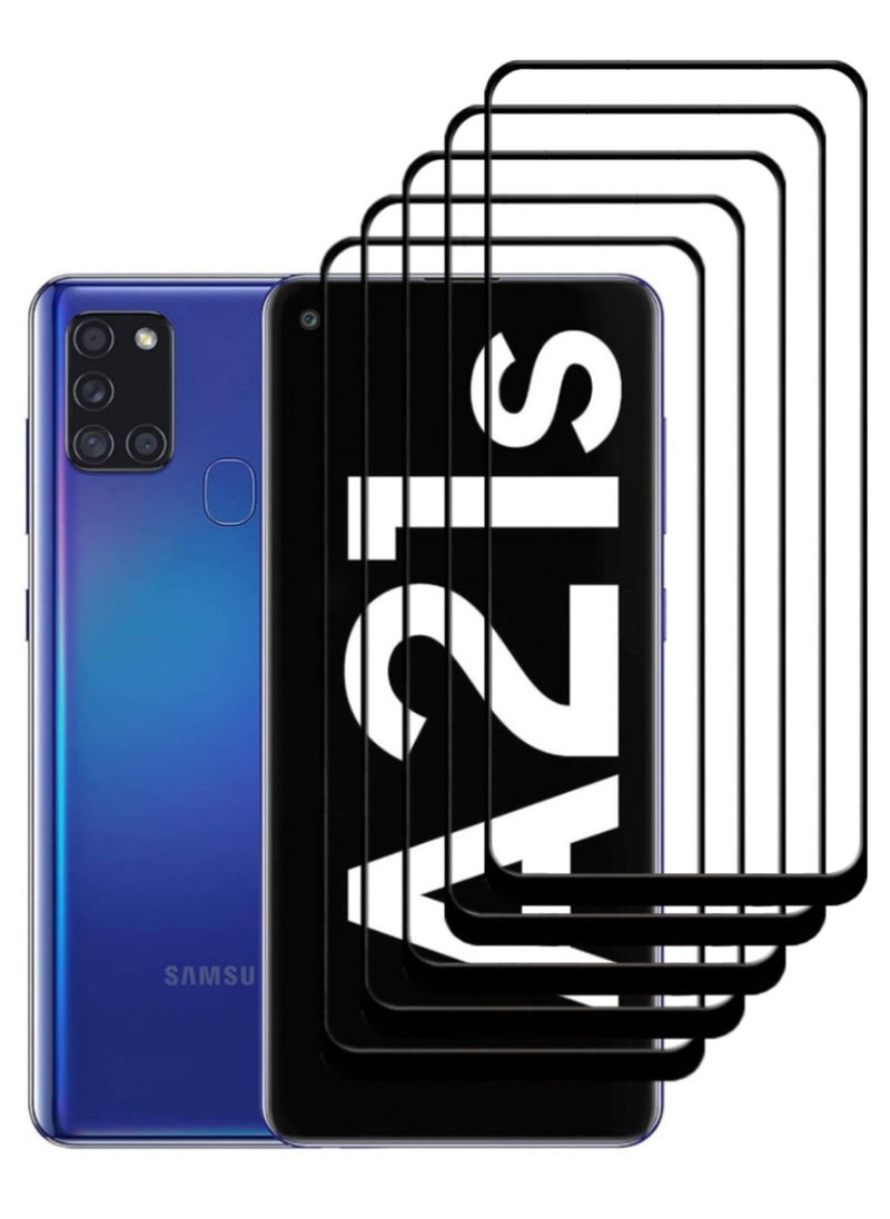 ACLIX 5 Pieces Antistatic ESD Dustproof Premium Quality High Definition Tempered Glass Screen Protector Designed For Samsung Galaxy A21s - Image 1