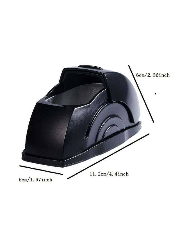 Black Windproof Car Ashtray Door Mount Non Spill Design For All Vehicles - Image 2
