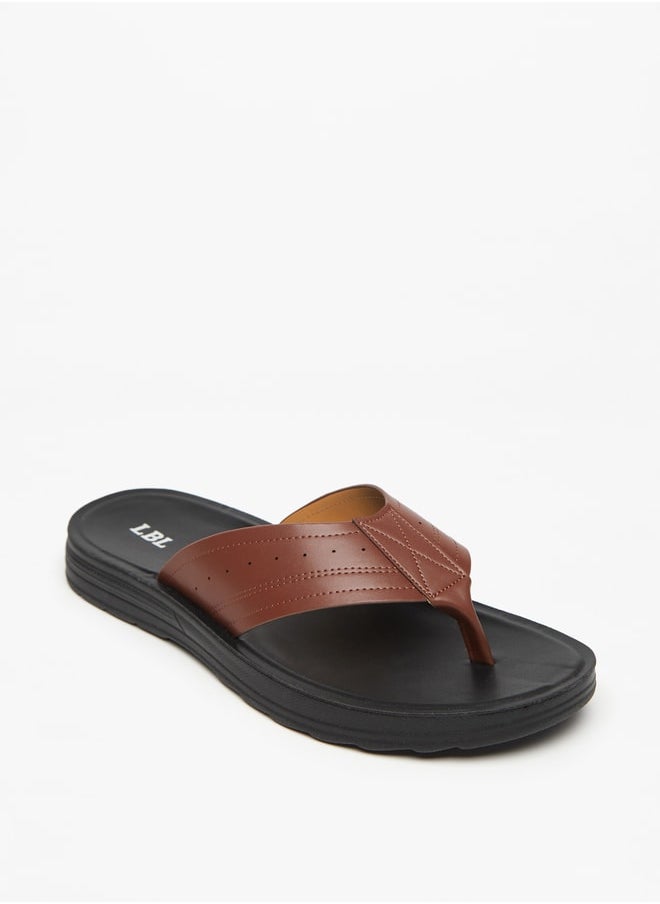 LBL by Shoexpress Men's Textured Slip-On Thong Sandals Ramadan Collection  - Image 3