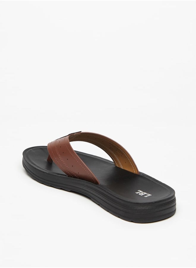 LBL by Shoexpress Men's Textured Slip-On Thong Sandals Ramadan Collection  - Image 2