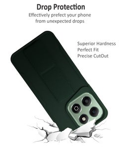 Waldic غطاء حماية خلفي من السيليكون بحلقة معدنية لهاتف Infinix Hot 12 Play - أسود  - Image 4