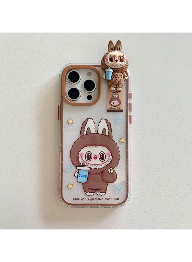 LABUBU Cute labubu Compatible with iPhone Liquid Silicone Case, Full Body Protective Cover, Shockproof, Slim Phone Case for iphone 15