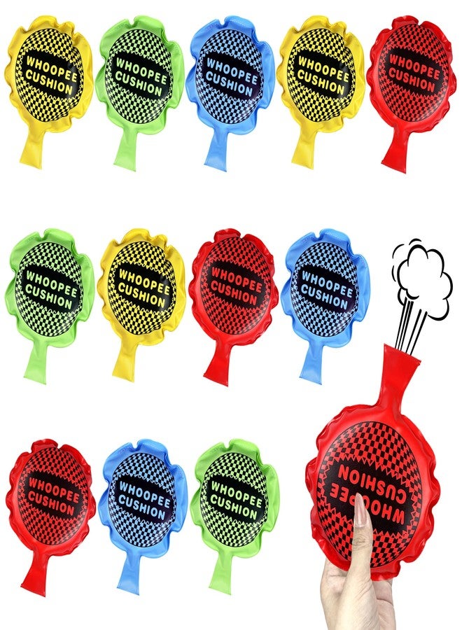 PPXMEEUDC 12 PCS 4 Inch Whoopee Cushions Toy Self-Inflating Whoopee Cushion Fart Bags Prank for Novelty Party Favors - Image 1