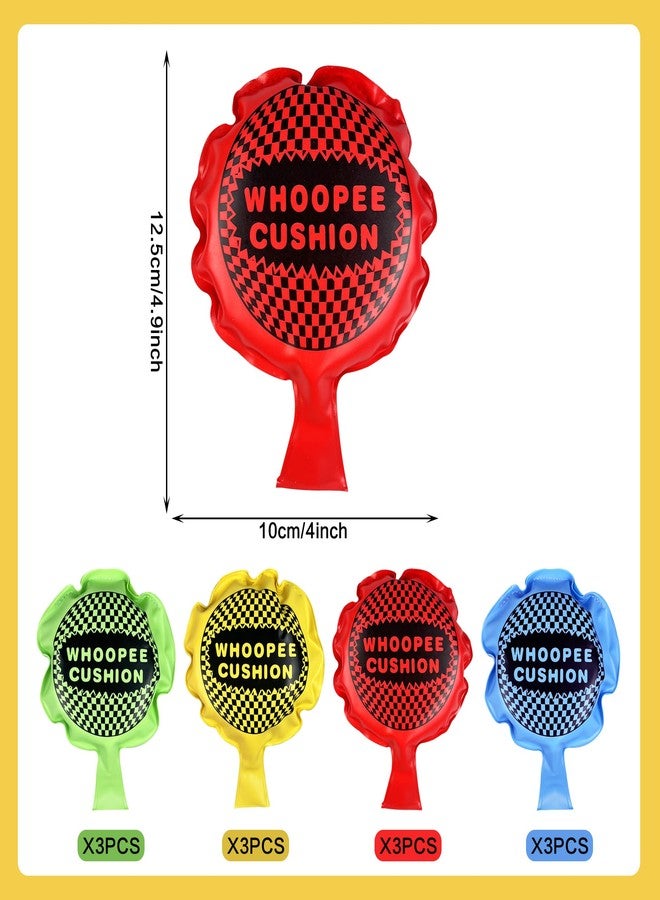 PPXMEEUDC 12 PCS 4 Inch Whoopee Cushions Toy Self-Inflating Whoopee Cushion Fart Bags Prank for Novelty Party Favors - Image 3