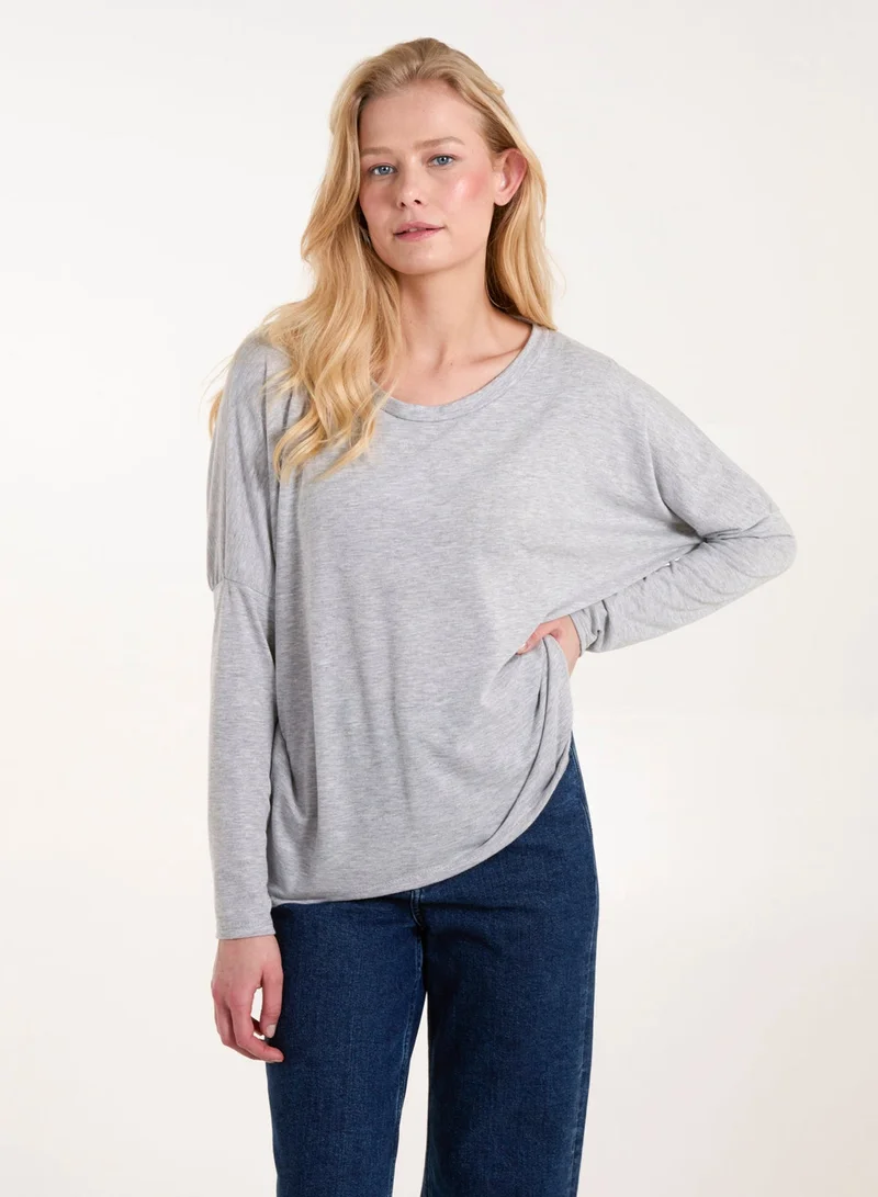 Blue Vanilla Batwing High Low Top