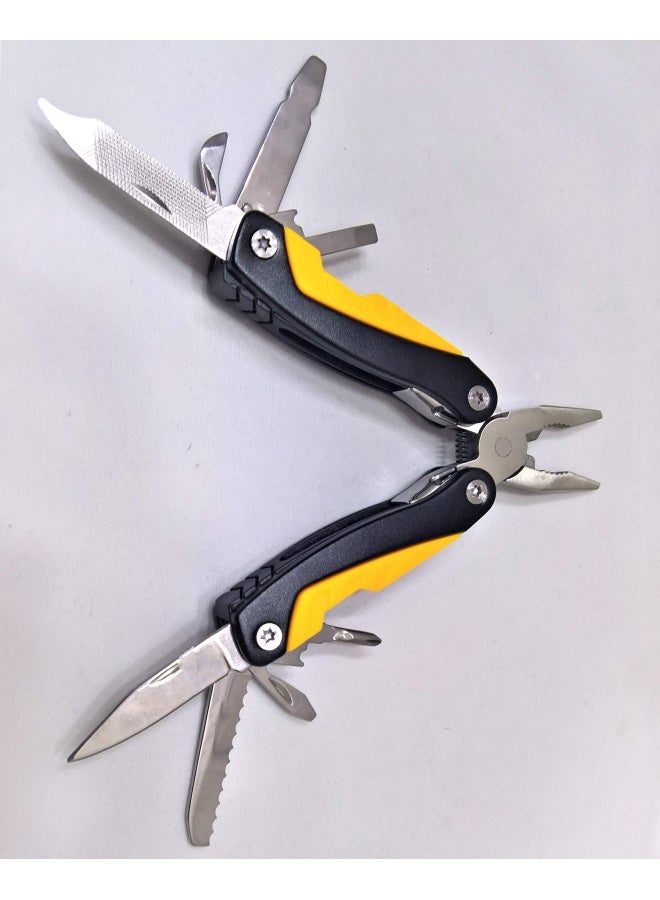 Red Ant Diy 9-In-1 Multipurpose Travel Plier Multifunctional Tool Black And Orange  - Image 2