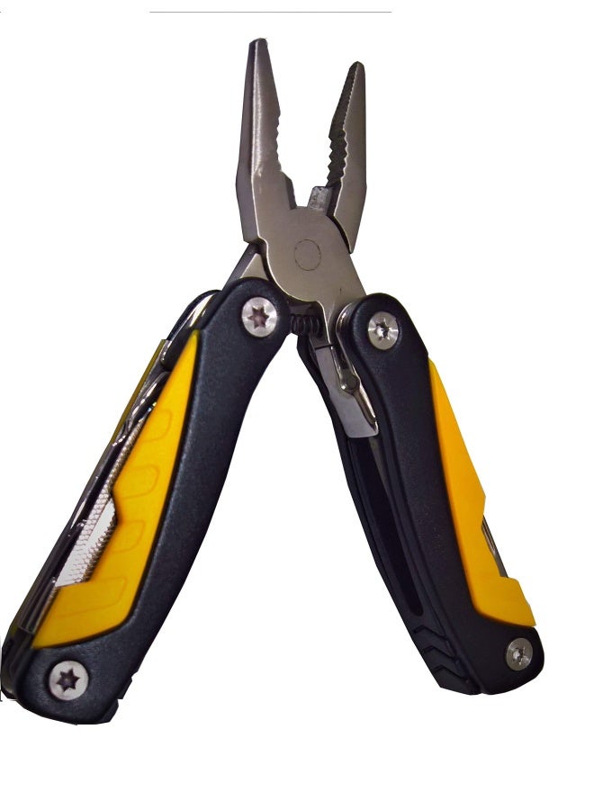 Red Ant Diy 9-In-1 Multipurpose Travel Plier Multifunctional Tool Black And Orange  - Image 1