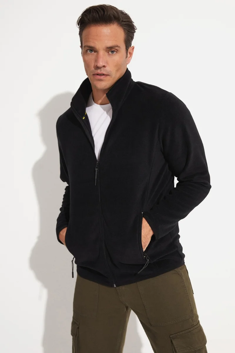 JOYSTAR Men's Regular Fit Zippered Fleece Sweatshirt