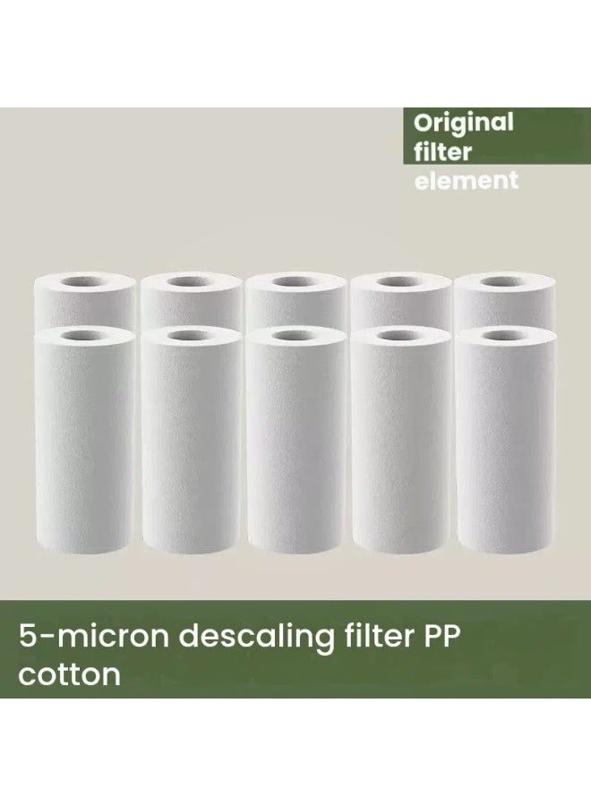 مجموعة من 10 فلاتر دش، فلتر رأس الدش بالأيونات، خراطيش فلتر قطن PP، فلتر تليين المياه العسرة لرؤوس الدش اليدوية والثابتة، يزيل الكلور والشوائب - Image 1