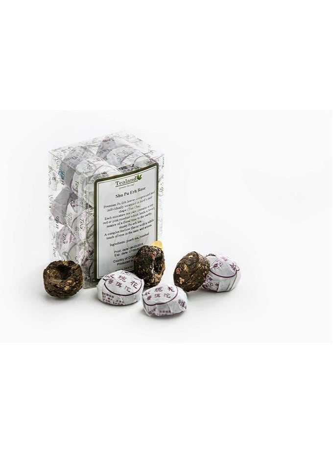 Organic Aromatic Dark Shu Puerh Rose in Pvc Strong Malty Loose Leaf Refreshing 95g