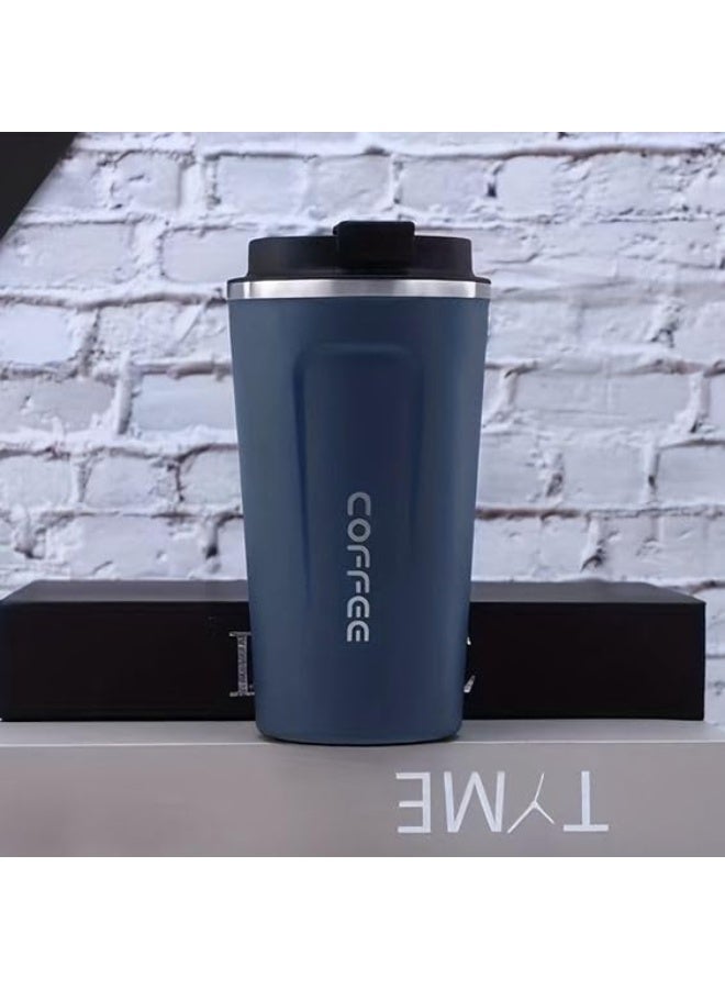 مج حراري مع شاشة ديجيتال لعرض درجة الحرارة - ثيرموس حراري - كوب سفر قابل لإعادة الاستخدام - كوب قهوة للمشروبات الساخنة والباردة (ازرق) - Image 5