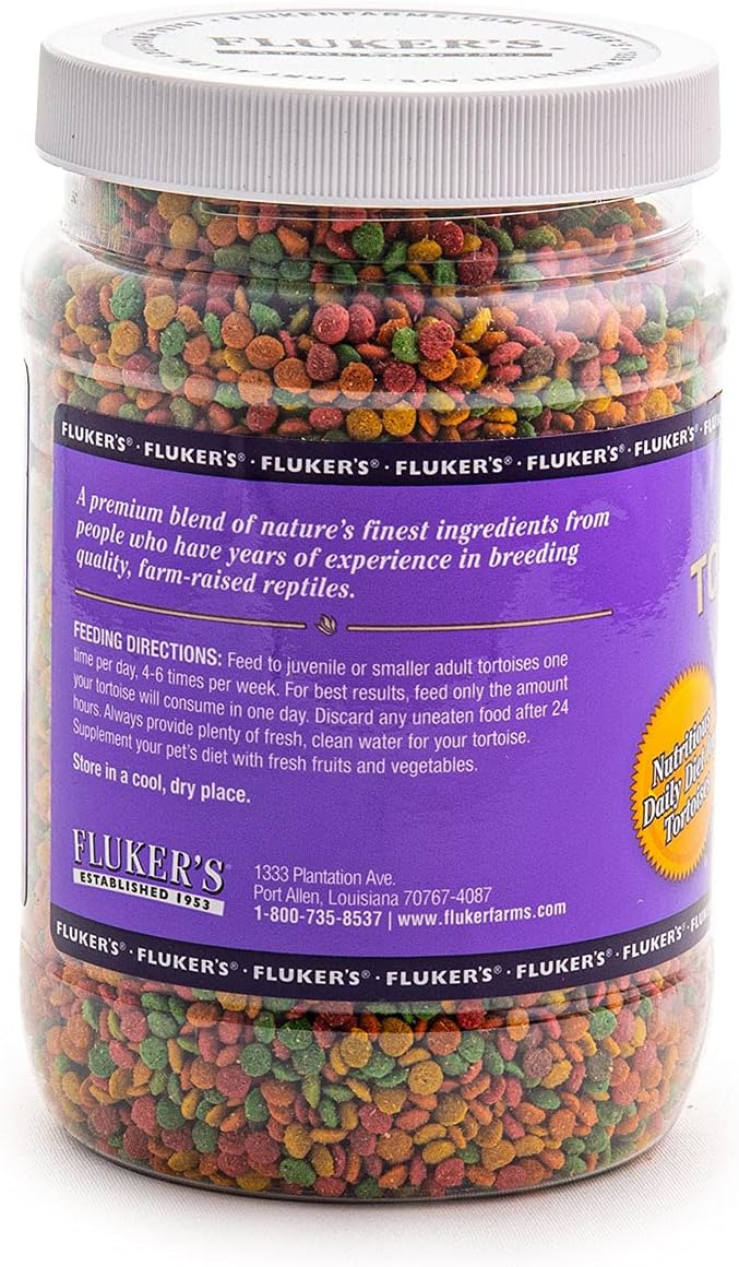 فلكرز طعام حبيبات صغيرة للسلاحف من نوع Fluker’s Tortoise Diet، 16 أونصة (70016) - Image 2