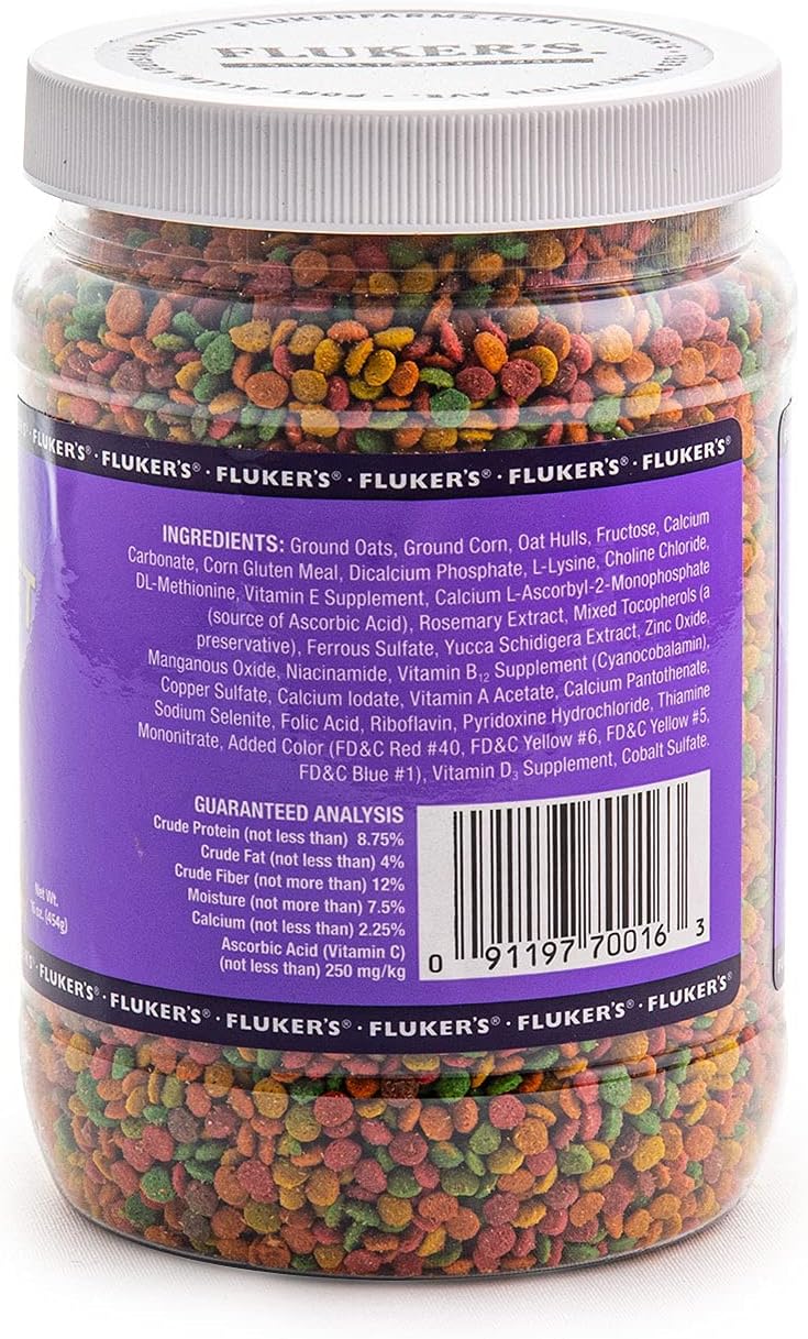 فلكرز طعام حبيبات صغيرة للسلاحف من نوع Fluker’s Tortoise Diet، 16 أونصة (70016) - Image 3