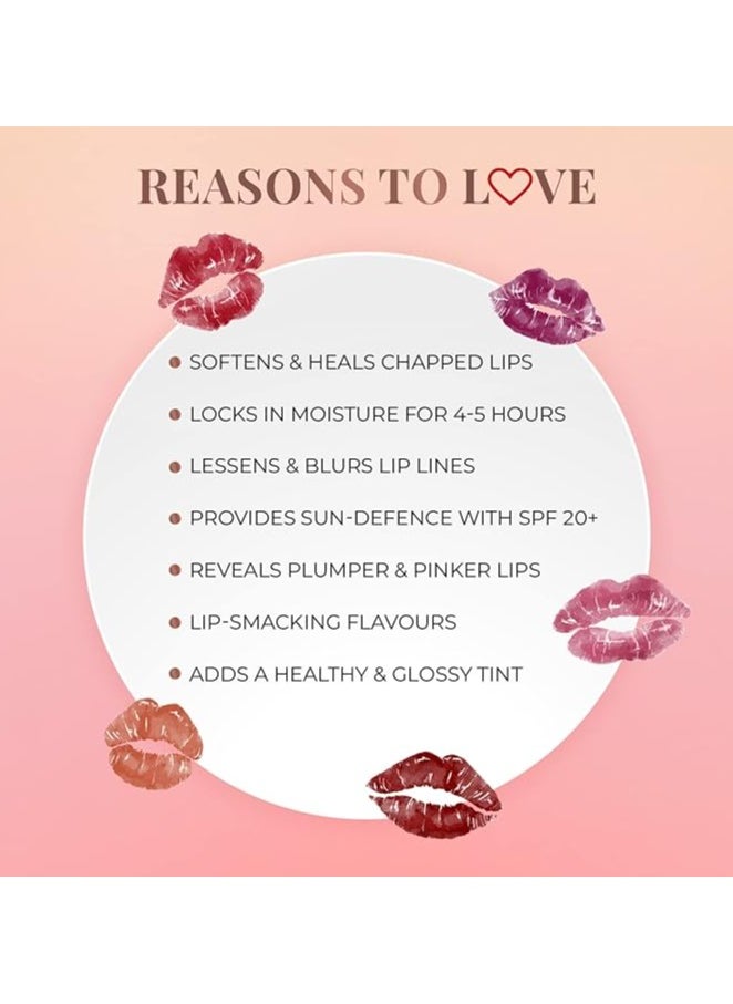 Just Herbs Just Herbs Tinted Lip Balm for Men and Women with SPF 20+ for Dark Lips to Lighten 4 g (Cherry)  - Image 5