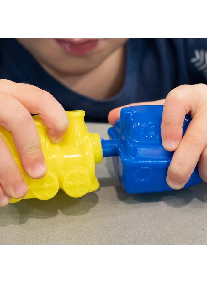 Learning Advantage LEARNING ADVANTAGE Transportation Linking Blocks - Set of 36 - Ages 2+ - Connecting Blocks for Toddlers - Early Construction, Sorting and Fine Motor Skills  - Image 2