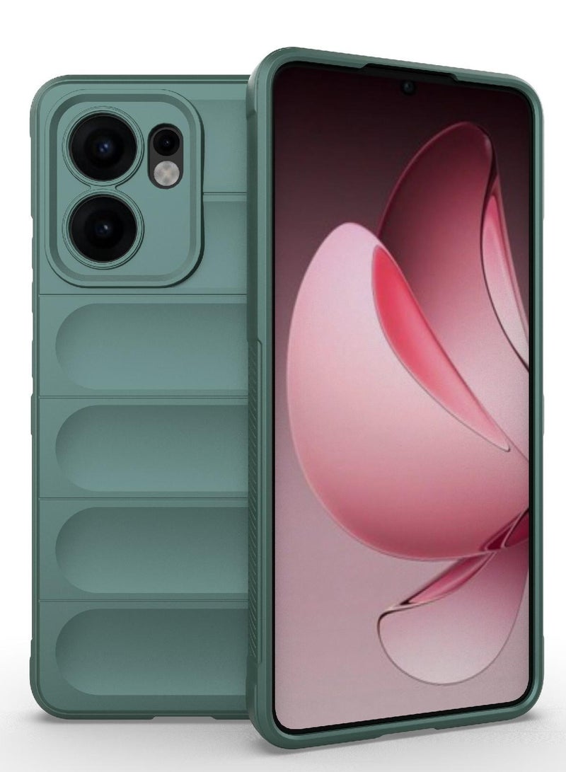 Phone case cover Magic Shield TPU + Silicone Shockproof Phone Case For  Oppo Reno 13F (Green) - Image 1